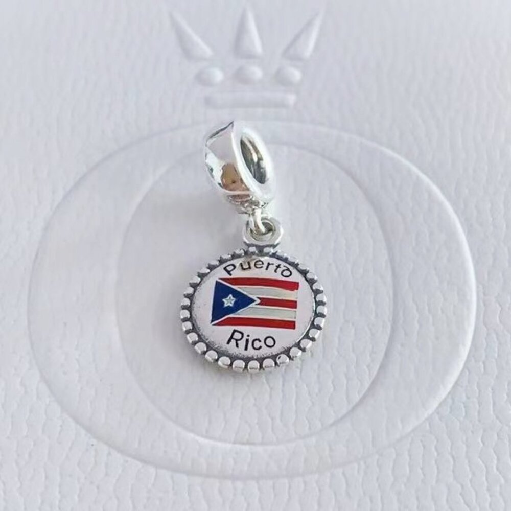 Pandora Puerto Rico Flag Charm